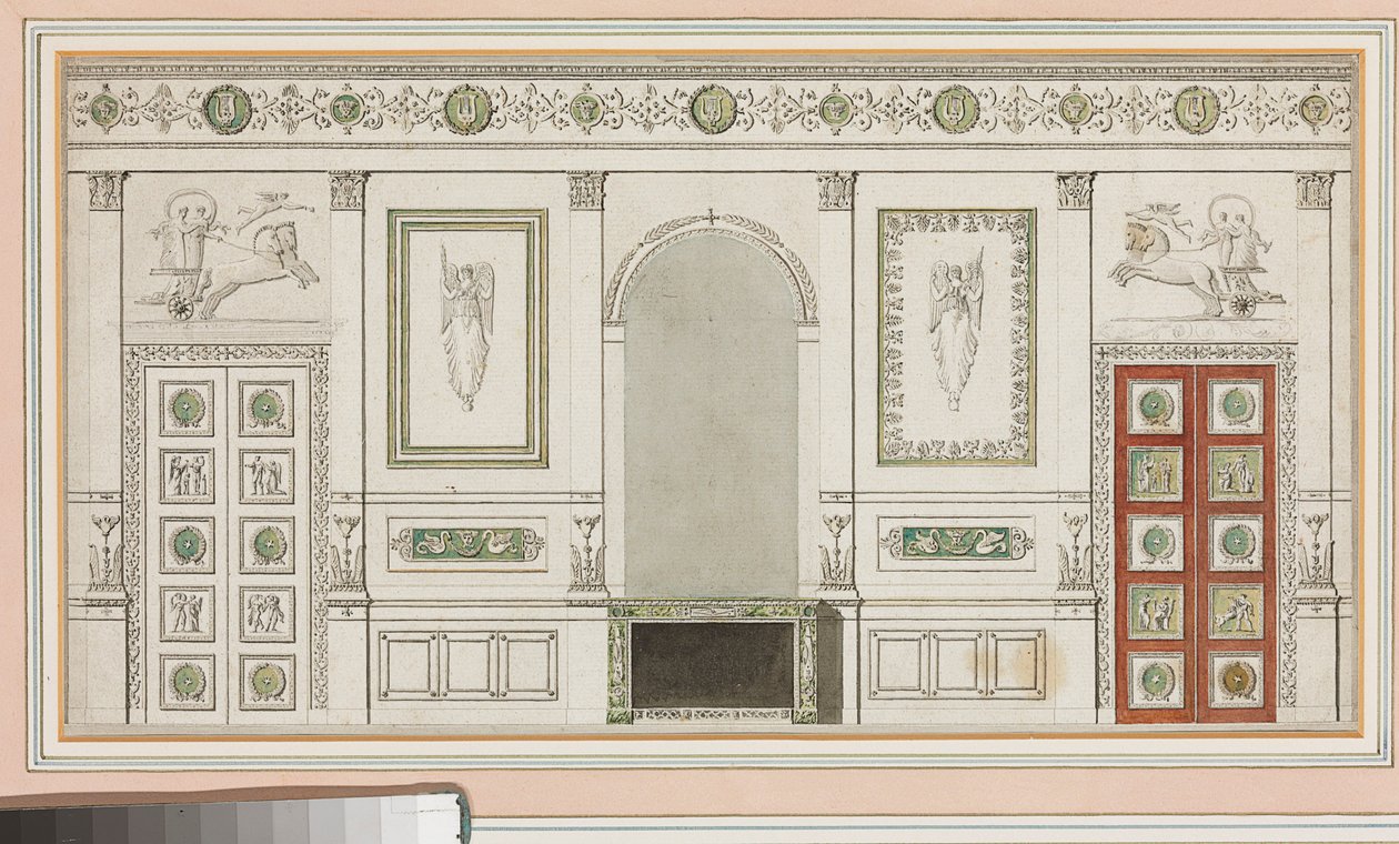 Design for veggdekorasjoner av Robert Adam