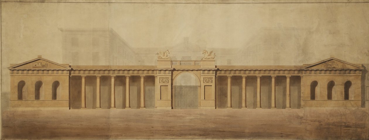 The Old Admiralty Screen, slutten av 1700-tallet. av Robert Adam