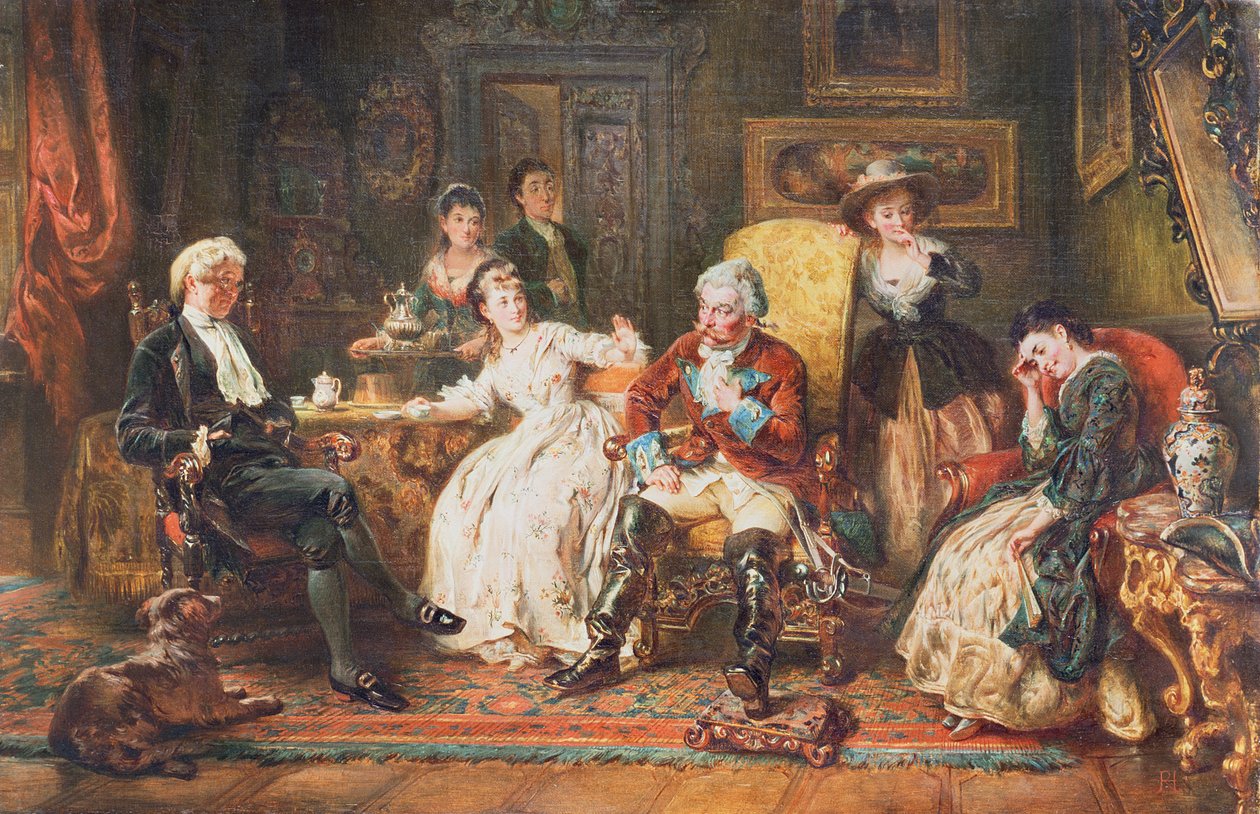 Baron Munchhausen forteller om sine eventyr av Robert Alexander Hillingford
