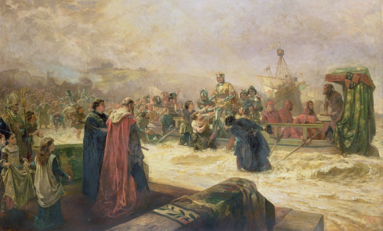 Englands velkommen til Henry V av Robert Alexander Hillingford