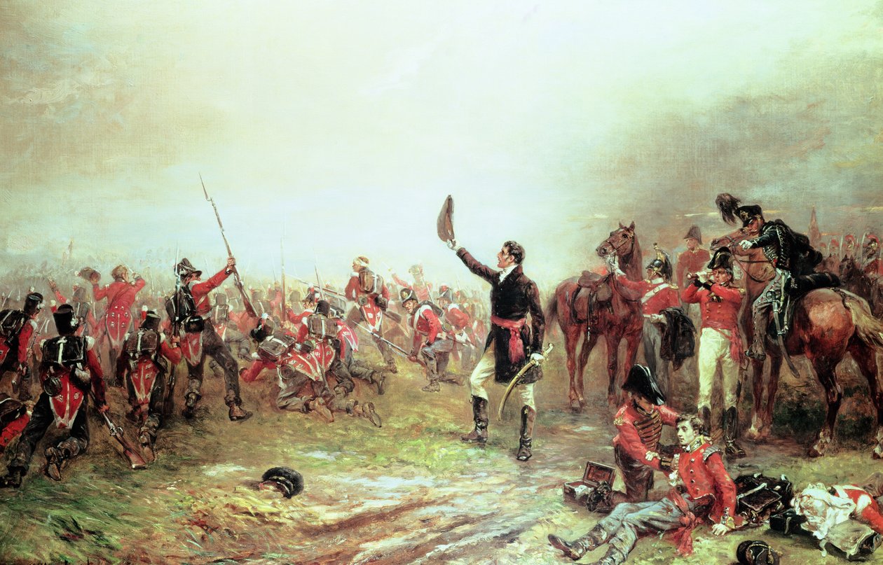 Slaget ved Waterloo, 18. juni 1815 av Robert Alexander Hillingford