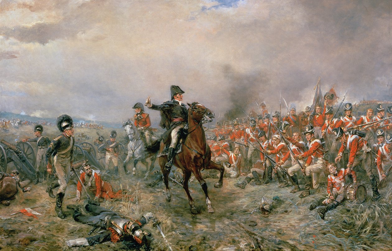 Hertugen av Wellington ved Waterloo av Robert Alexander Hillingford