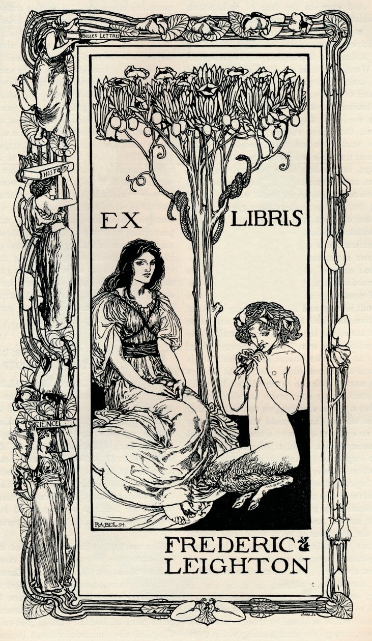 En bokplate, 1894, 1894 av Robert Anning Bell