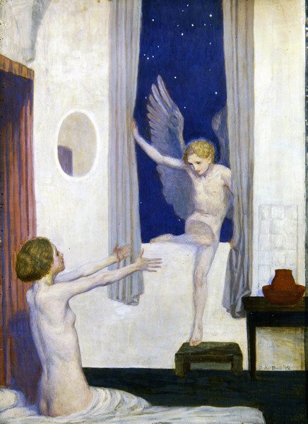 Amors besøk av Robert Anning Bell