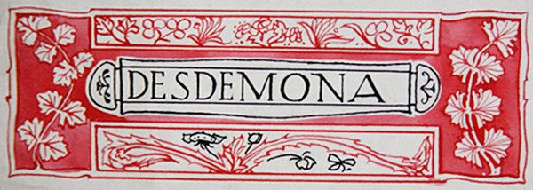 Desdemona, fra Shakespeares heltinner av Anna Murphy Jameson av Robert Anning Bell