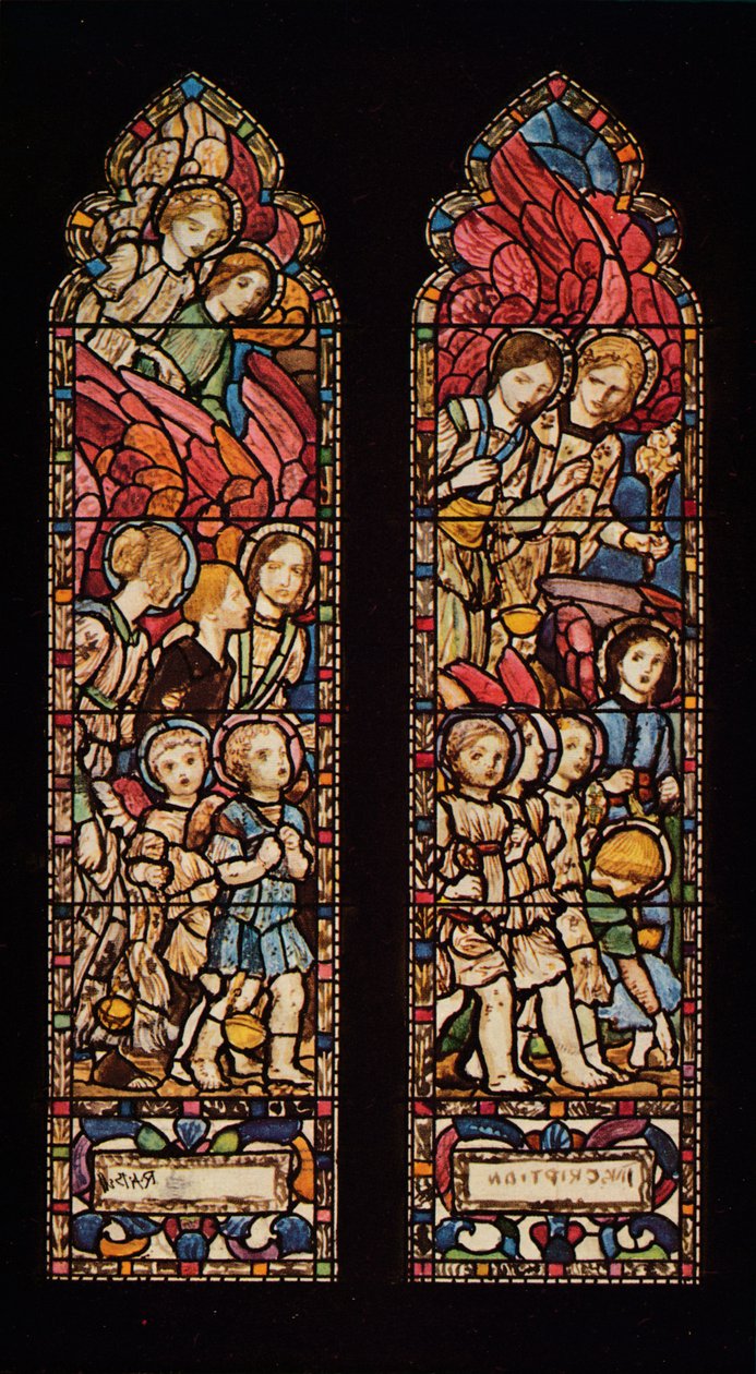 Design for farget glass, 1926 av Robert Anning Bell