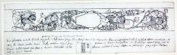 Design for sluttpapir, ca. 1895 (penn og blekk på papir) av Robert Anning Bell