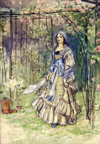 Diaphenia (akvarell på papir) av Robert Anning Bell