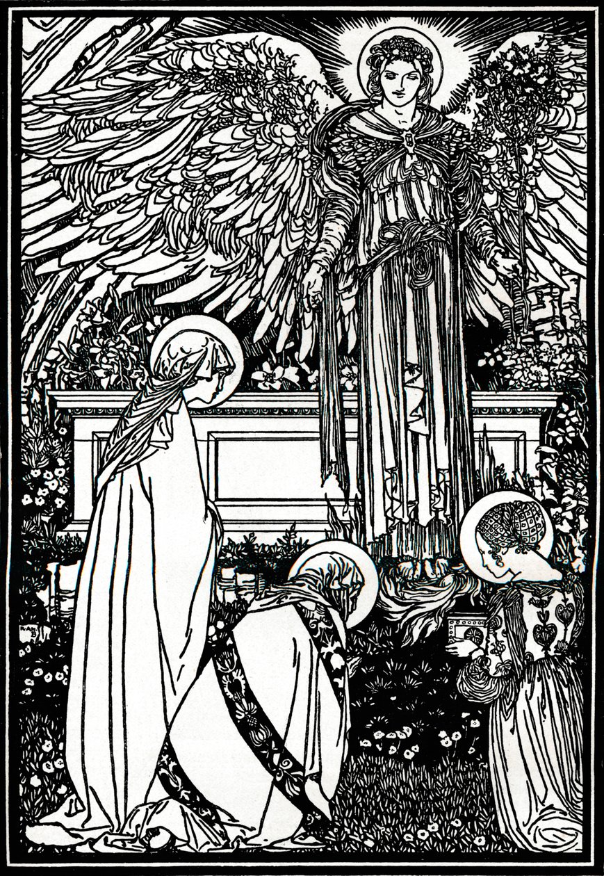 Illustrasjon for The Alter Book, 1892, 1897 av Robert Anning Bell
