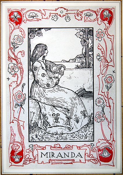 Miranda, fra Shakespeares heltinner av Anna Murphy Jameson av Robert Anning Bell