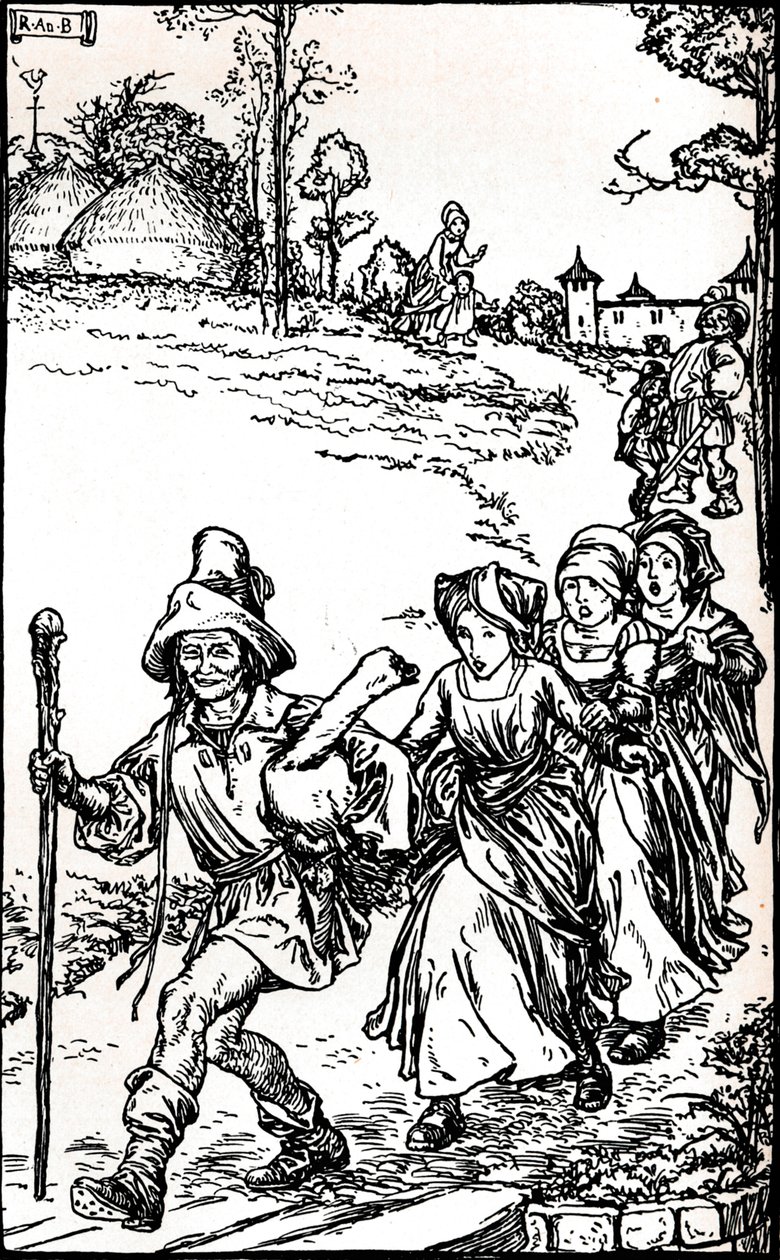 The Golden Goose from Grimms Household Tales, c1900 1901-1902 av Robert Anning Bell