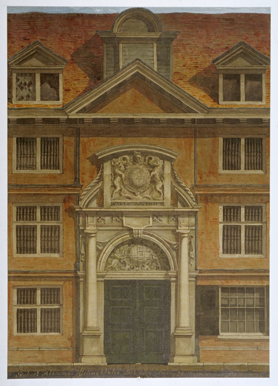 Blackwell Hall, City of London, 1819 av Robert Blemmell Schnebbelie
