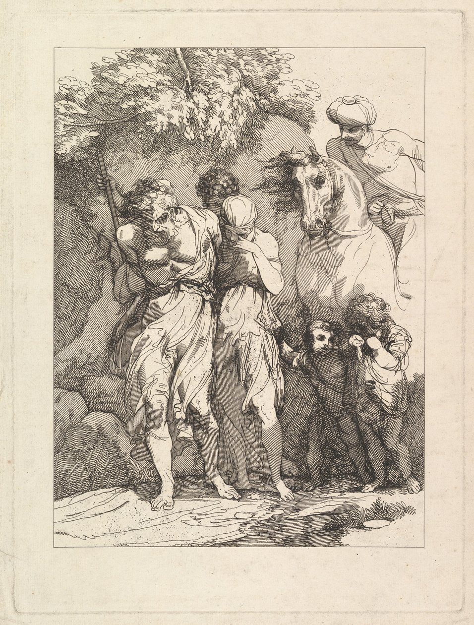 En fanget familie, ca. 1783. av Robert Blyth