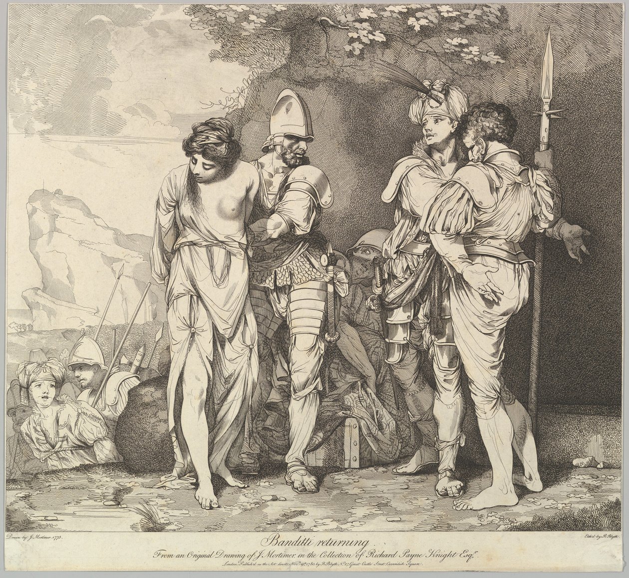 Banditti vender tilbake, 9. november 1780. av Robert Blyth