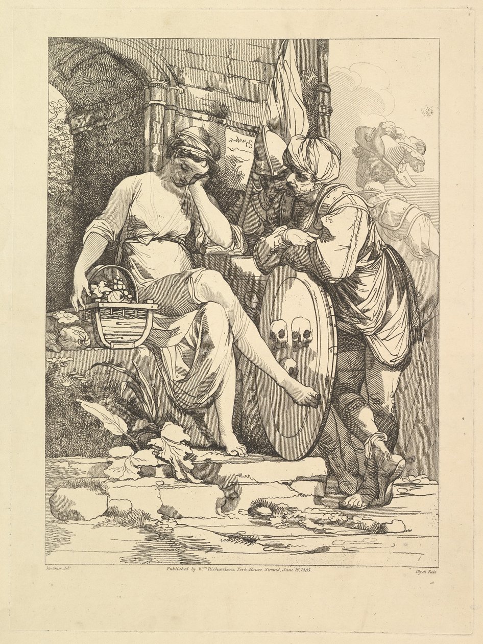 Banditti på markedet, 10. juni 1805. av Robert Blyth