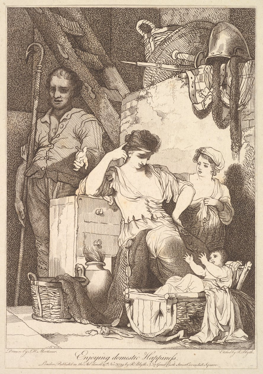 Nyter hjemlig lykke, 15. november 1779. av Robert Blyth