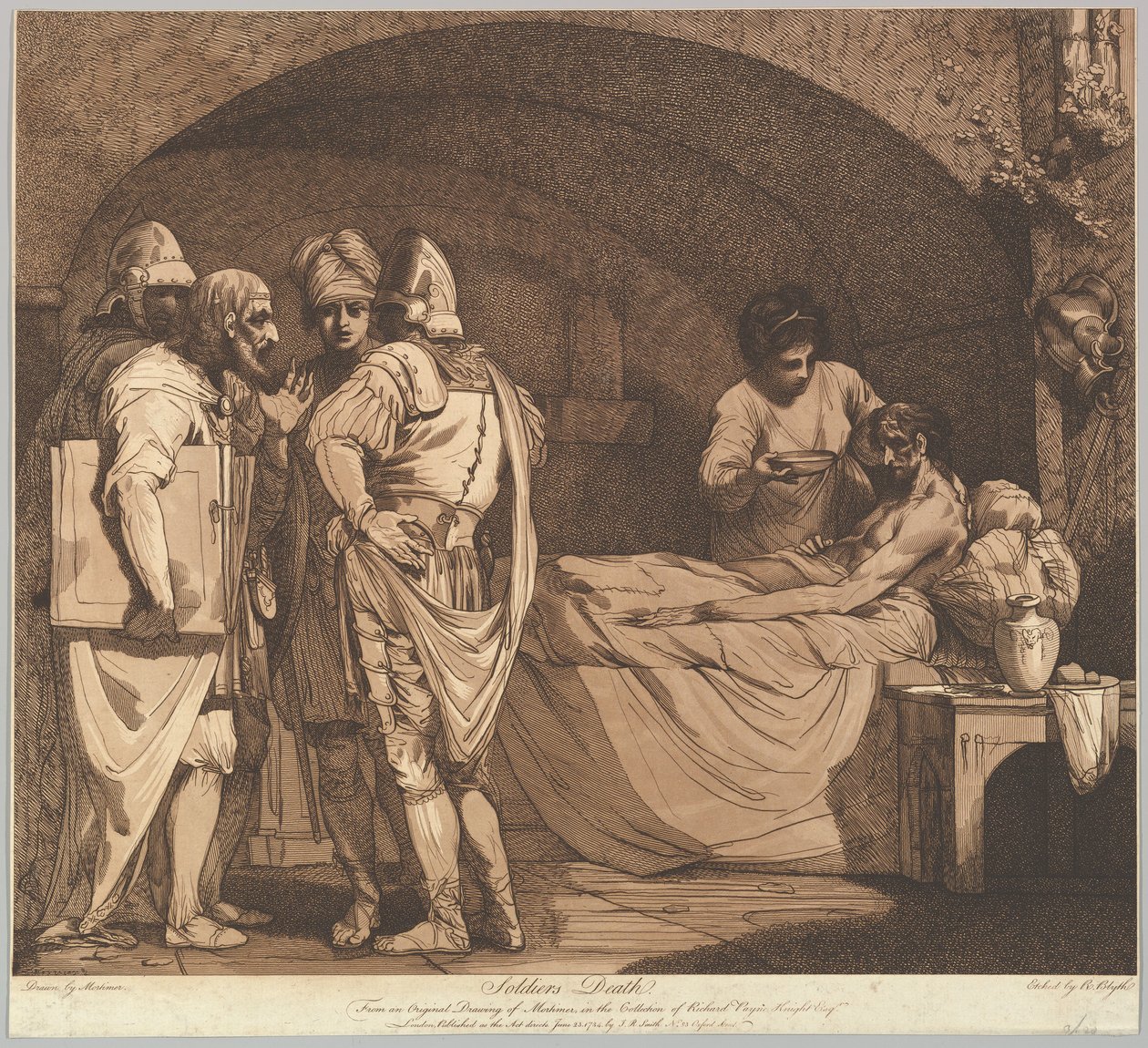 Soldaters død fra en soldats liv og død, 1. mai 1781. av Robert Blyth