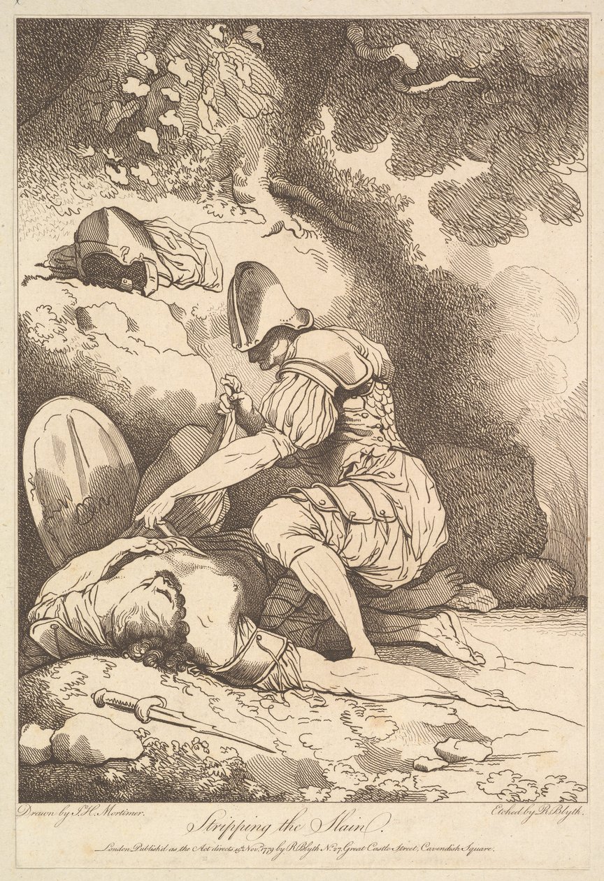 Stripping the Slain, 15. november 1779. av Robert Blyth