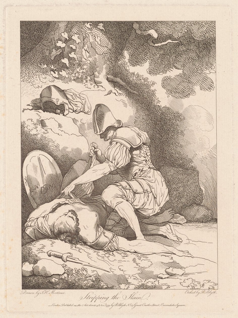 Å strippe de drepte av Robert Blyth, after John Hamilton Mortimer
