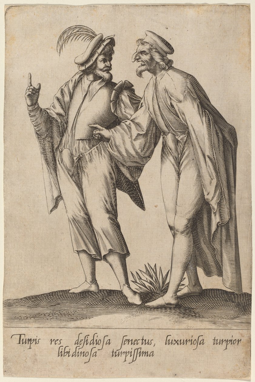 Alderdom er en skammelig ting..., 1597. av Robert Boissard