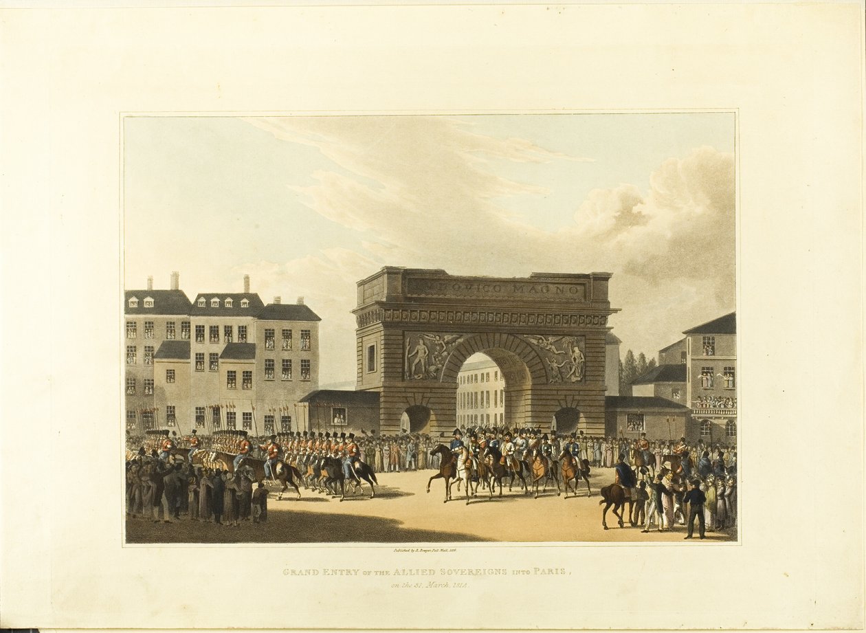 De allierte suverenenes store inntog i Paris av Robert Bowyer