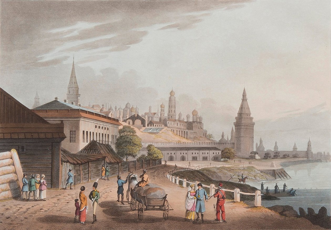 Kreml i Moskva, 1816 av Robert Bowyer