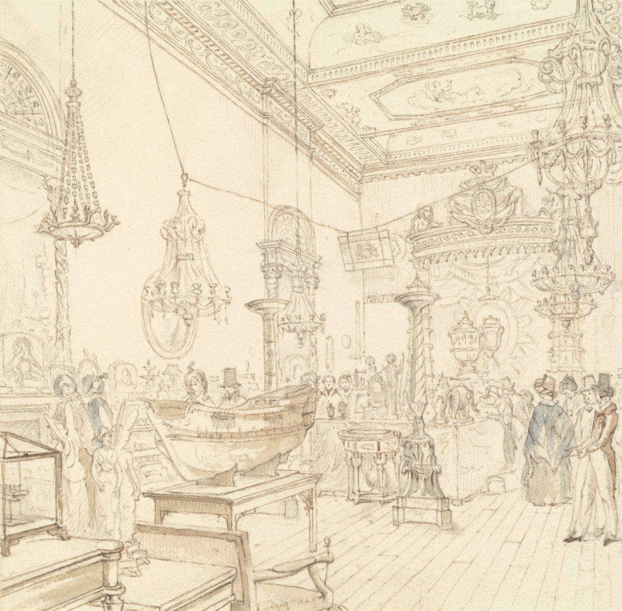 Weeke's Museum, Coventry Street, London av Robert Bremmel Schnebbelie