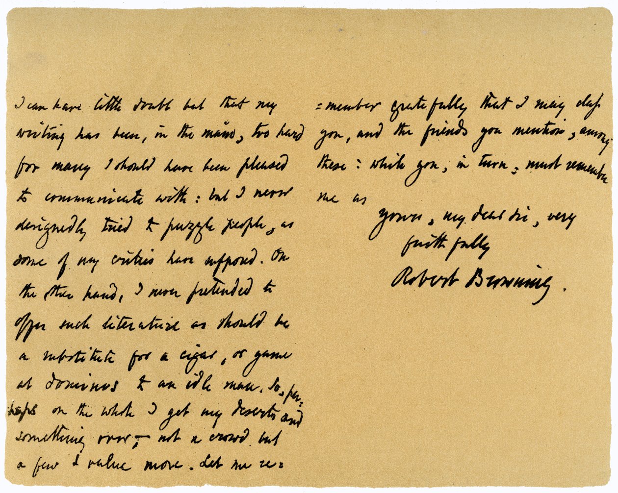Brev fra Robert Browning til William G Kingsland, 27. november 1868 av Robert Browning