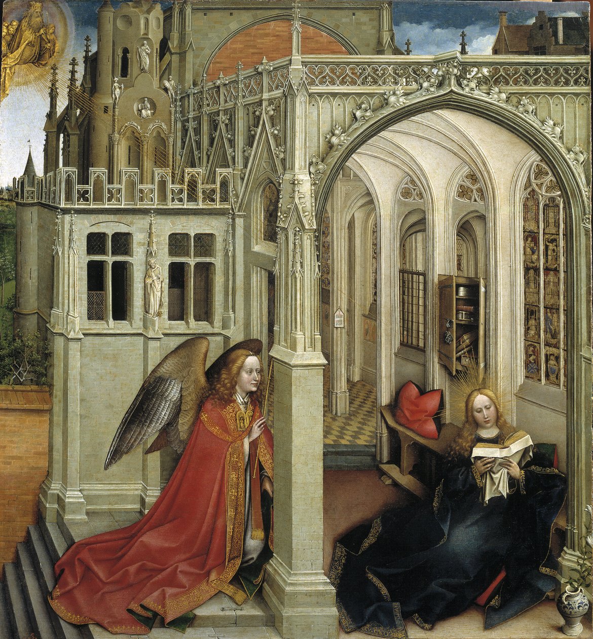 Bebudelsen, 1418-1419 av Robert Campin
