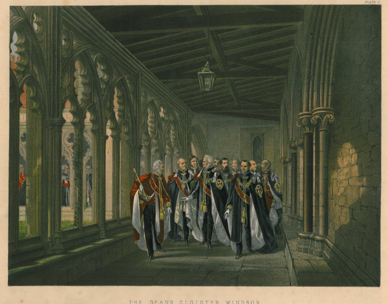 The Dean's Cloister, Windsor, 1863 av Robert Charles Dudley