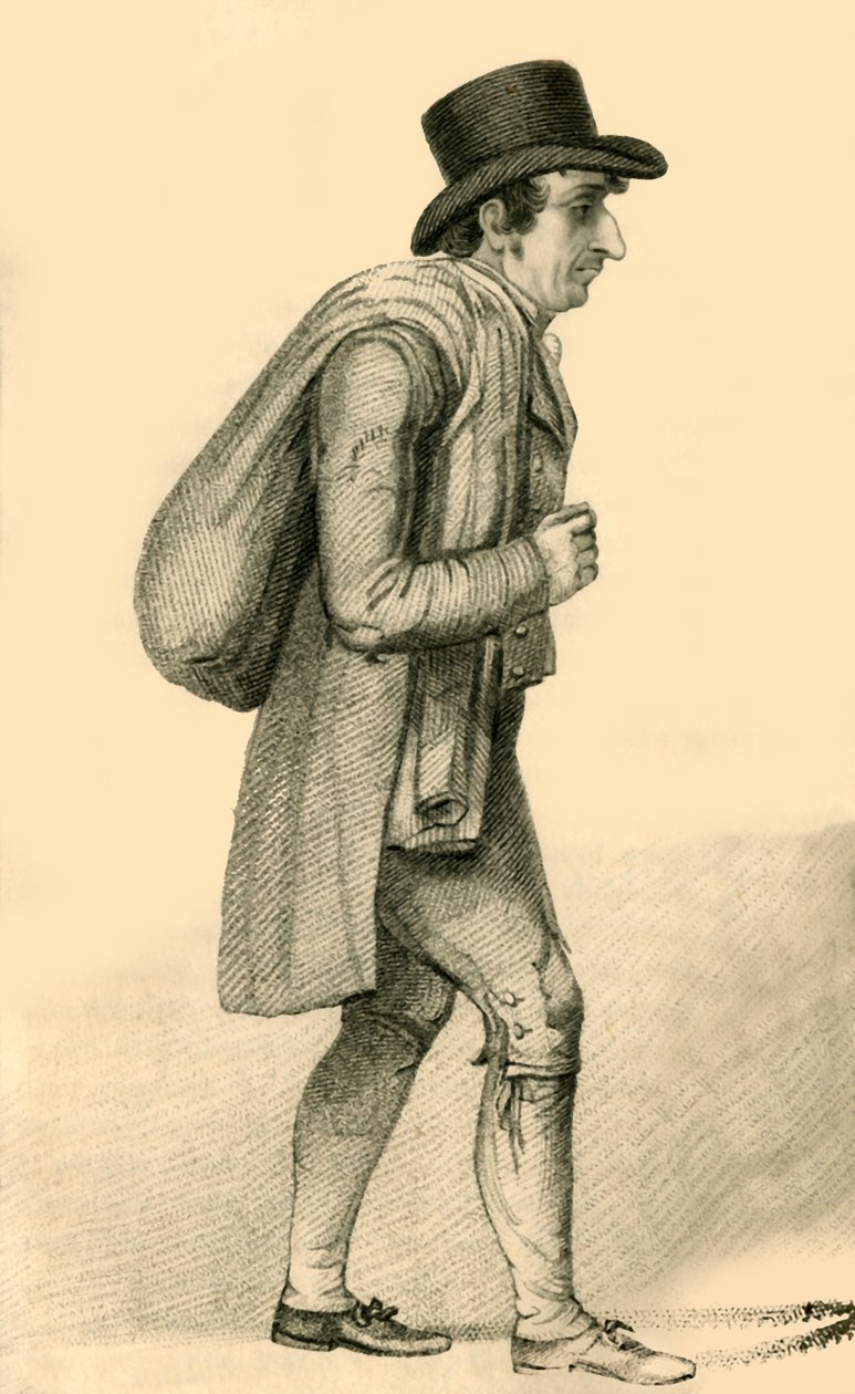 Henry Lemoine, den eksentriske bokhandleren og forfatteren, 1822. av Robert Cooper