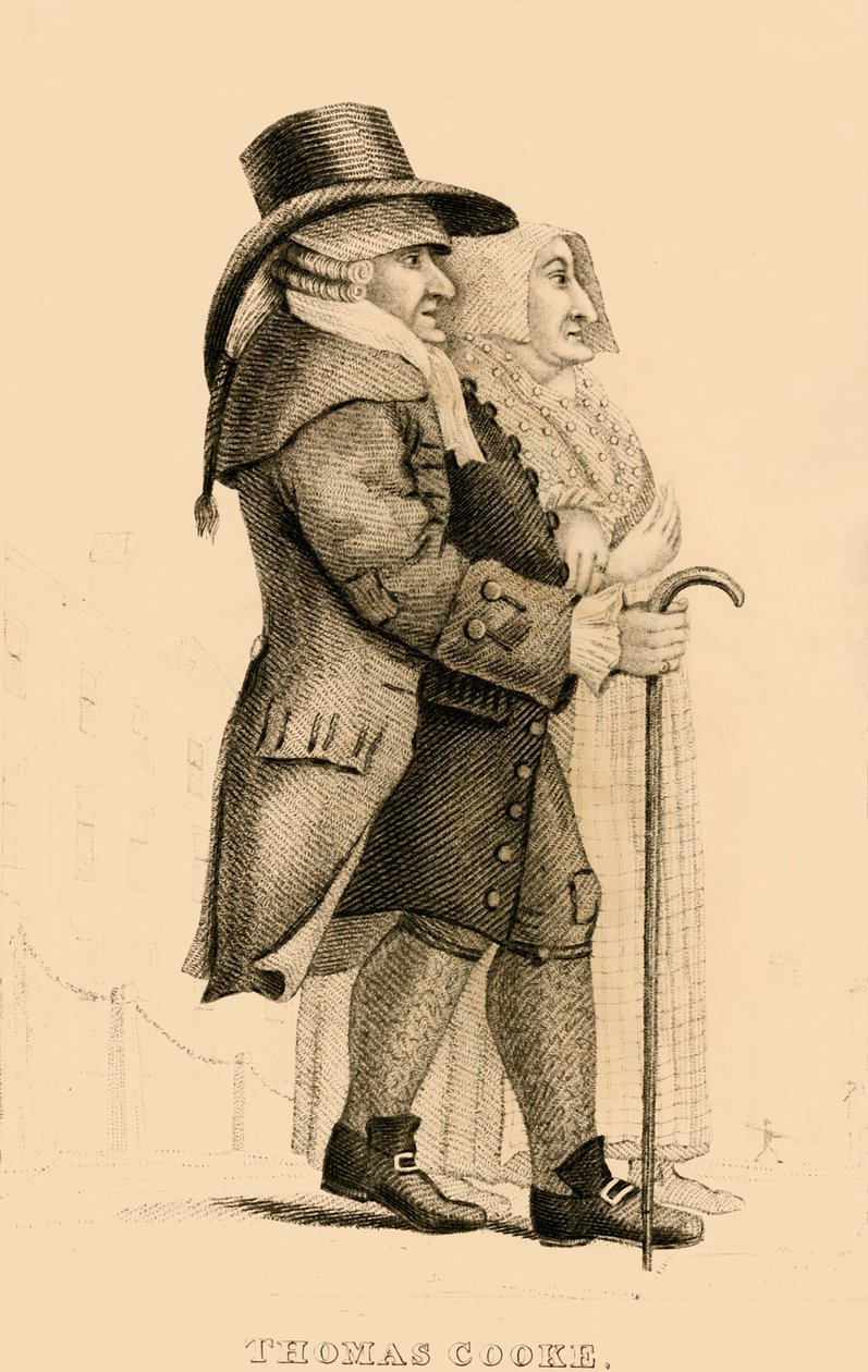 Thomas Cooke, den beryktede Islington Miser, 1822. av Robert Cooper