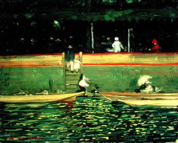 At Joinville (olje på lerret) av Robert Cozad Henri