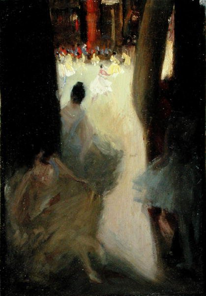 Ballet Girls, Philadelphia (olje på lerret) av Robert Cozad Henri