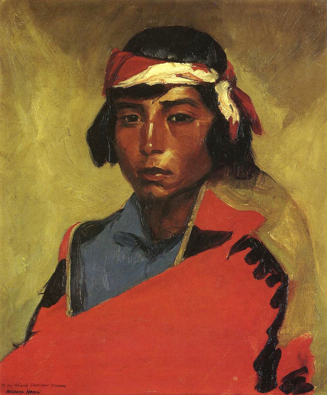Gutt fra Tesuque Pueblo, 1916 av Robert Cozad Henri