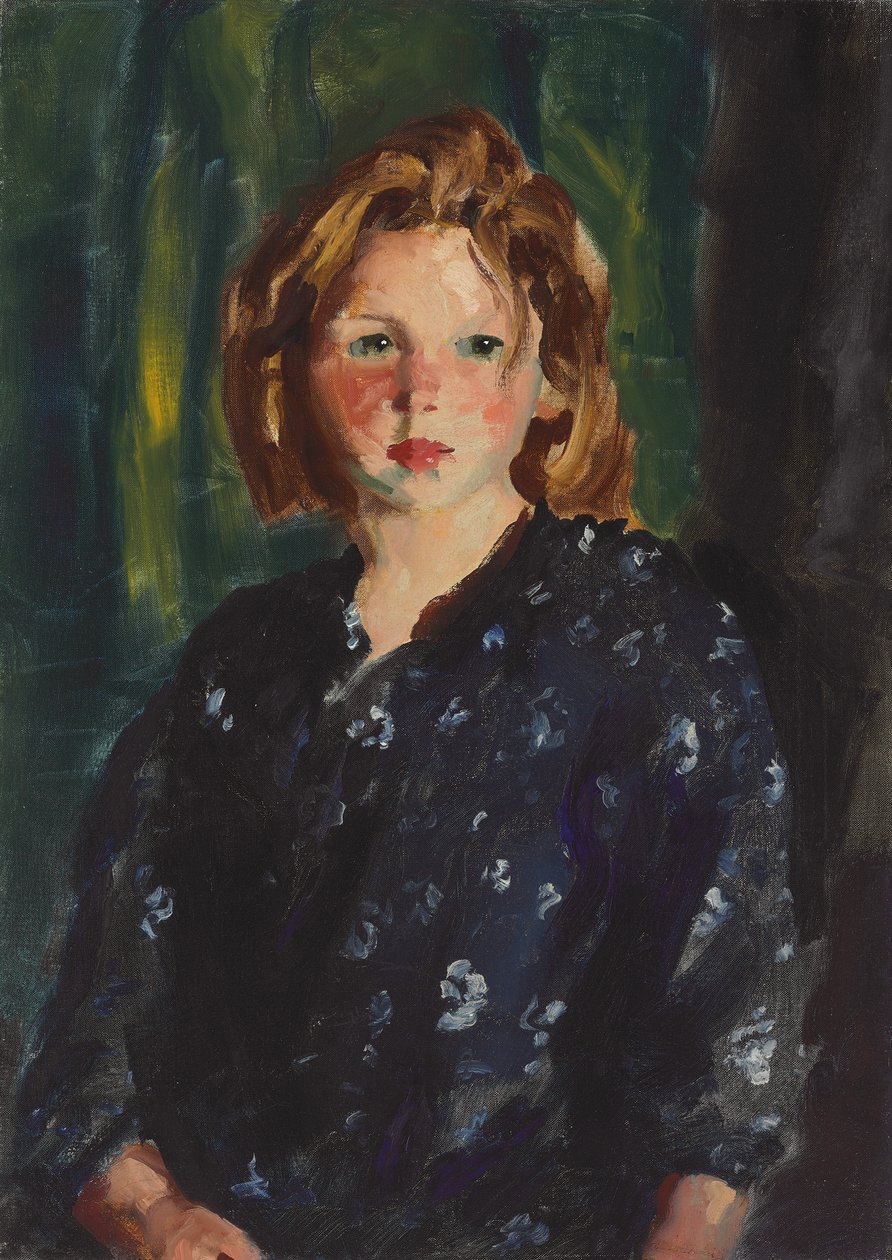 Portrett av en jente, 1928 av Robert Cozad Henri