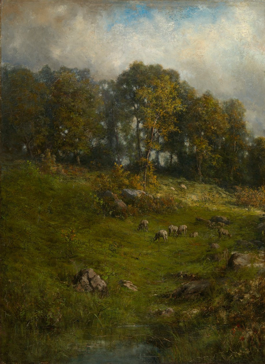 A Hillside Pasture, slutten av 1800-begynnelsen av 1900-tallet. av Robert Crannell Minor