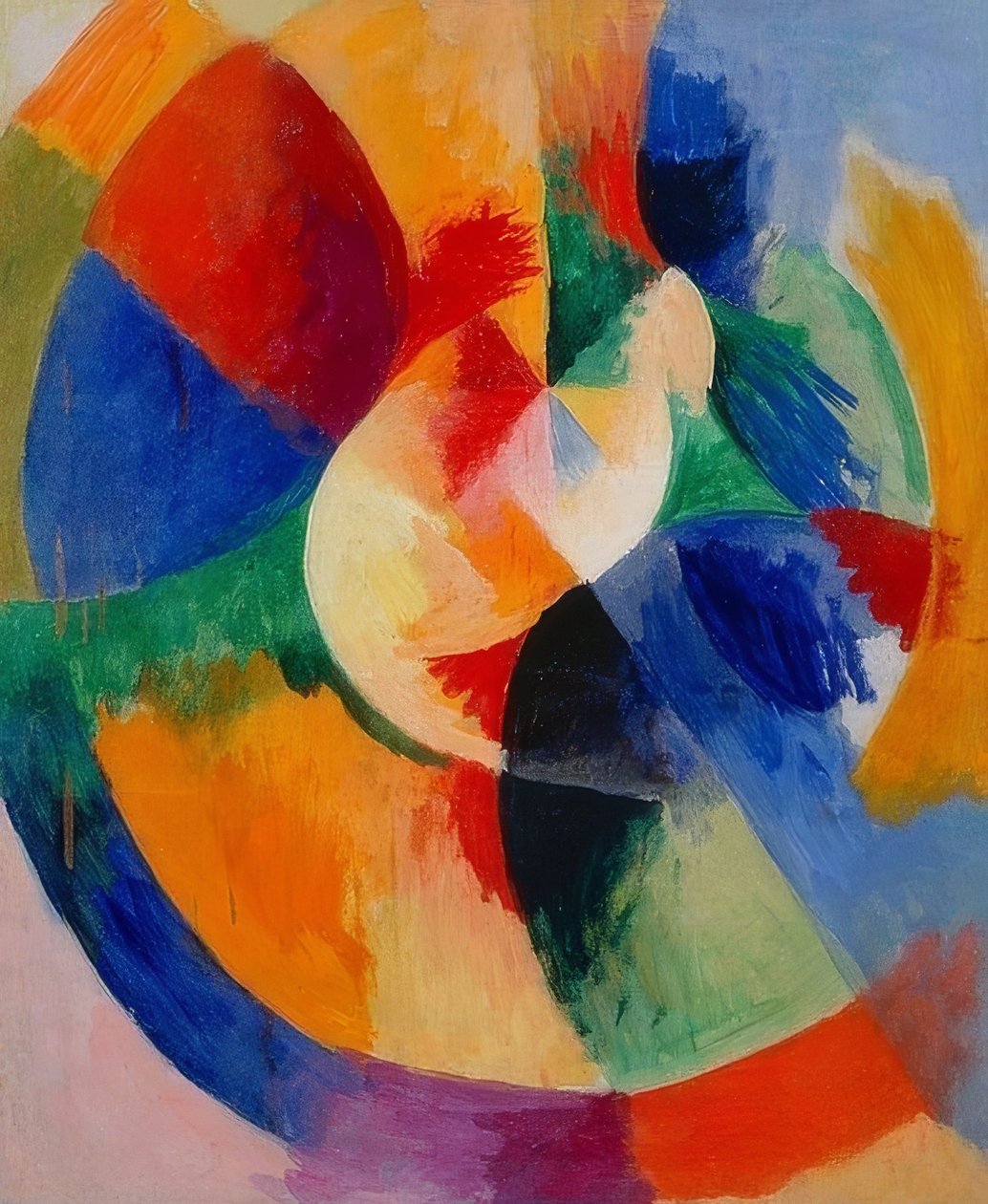 Kreisformen, Sonne (Sirkulære former, sol). 1912/13 av Robert Delaunay