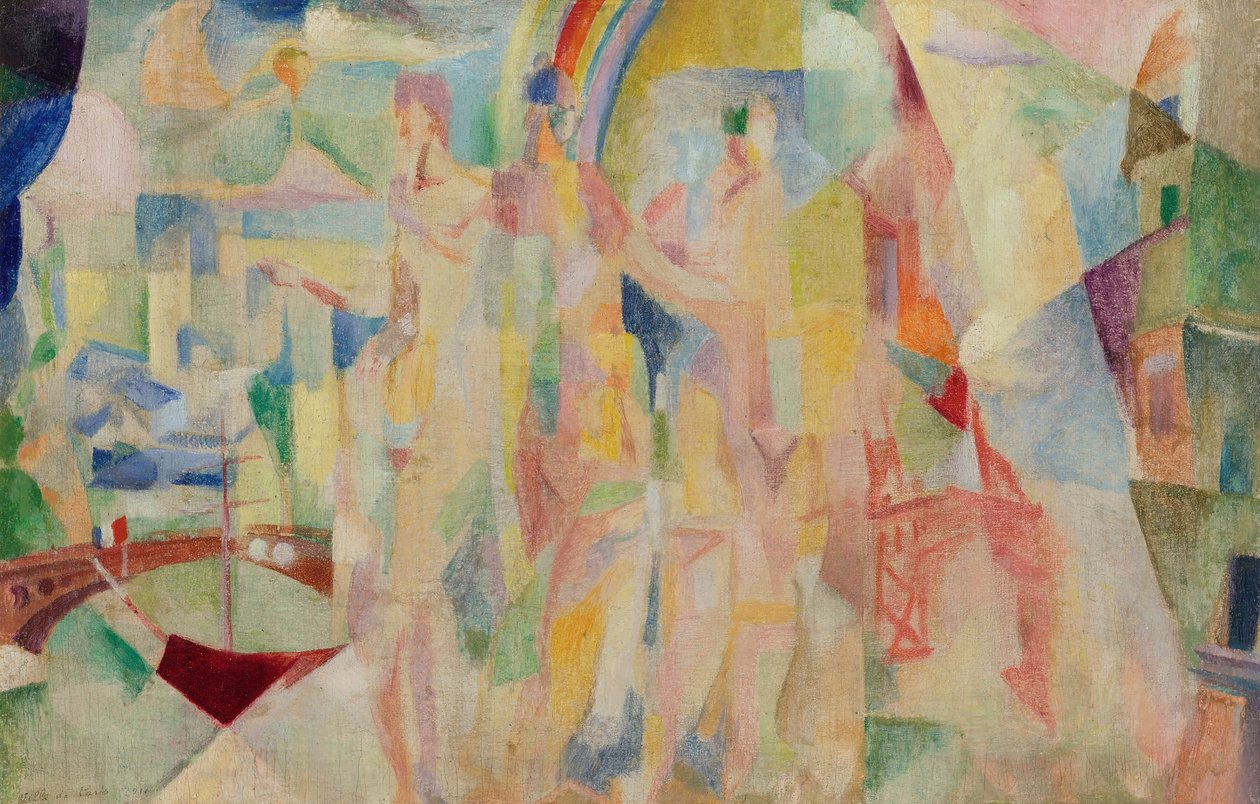 Byen Paris, Skisse, 1911-1912. av Robert Delaunay