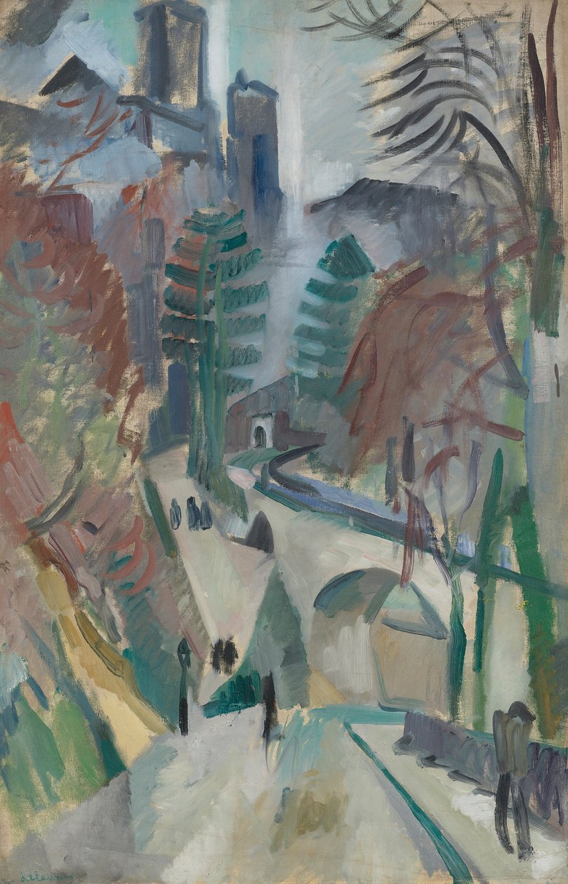 Landskapet i Laon, 1912. av Robert Delaunay