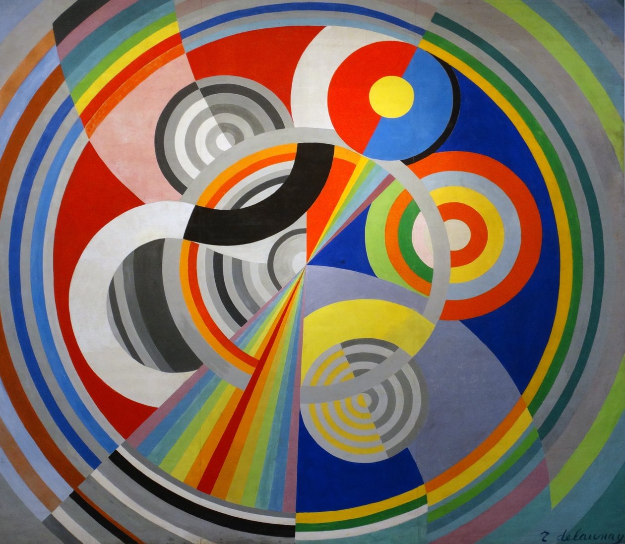 Rytme nr. 1, dekorasjon for Salon des Tuileries av Robert Delaunay