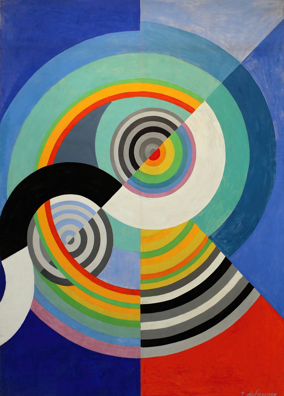 Rhythm n°3, dekorasjon for Tuileries Salon, 1938. av Robert Delaunay