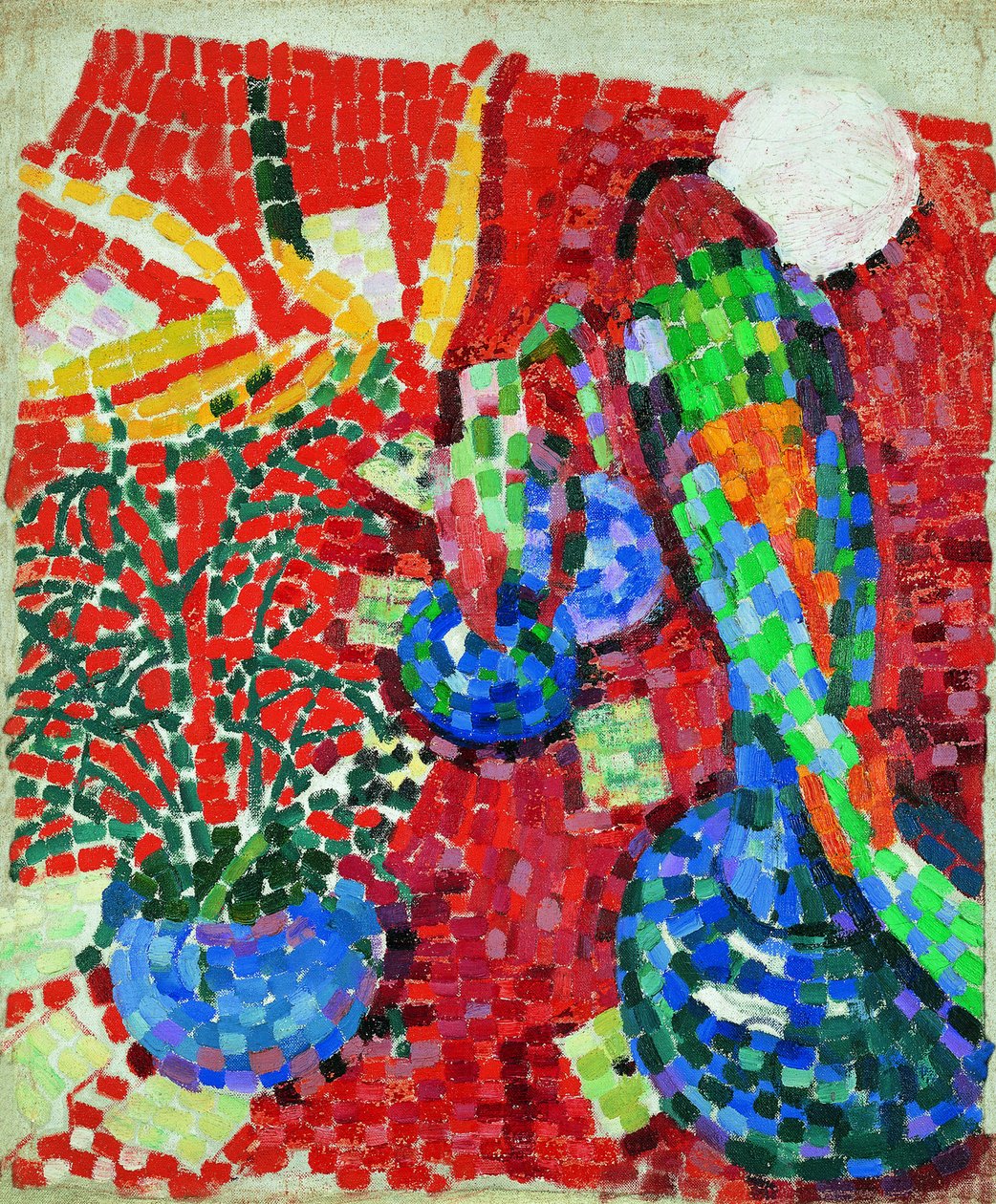 Stilleben med en papegøye, 1907 av Robert Delaunay