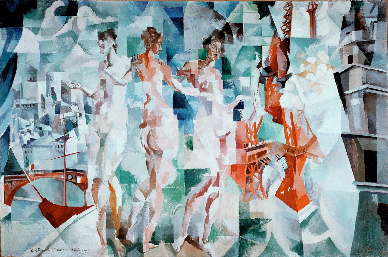 The City of Paris-maleri av Robert Delaunay (1885-1941) av Robert Delaunay