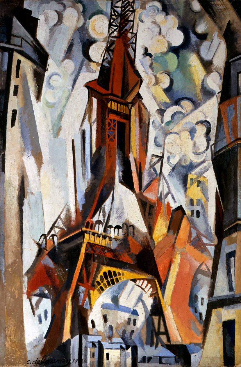 Eiffeltårnet, 1910-1911 av Robert Delaunay