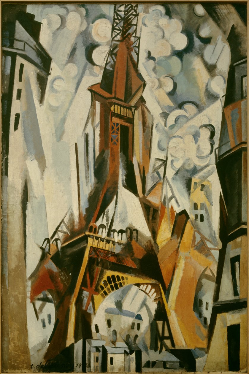 Eiffeltårnet maleri av Robert Delaunay (1885-1941) 1910. av Robert Delaunay