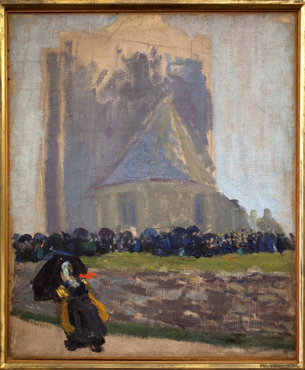 Det firkantede tårnet i Saint Guenole. Maleri av Robert Delaunay (1885-1941). Olje på lerret, ca. 1905. Museum of Fine Arts of Brest. av Robert Delaunay