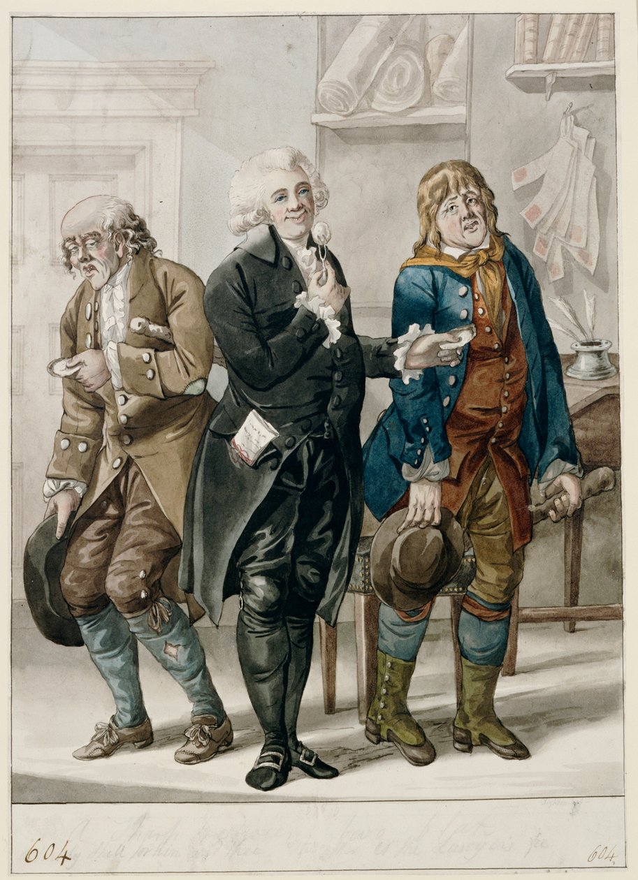 En skarp mellom to leiligheter av Robert Dighton