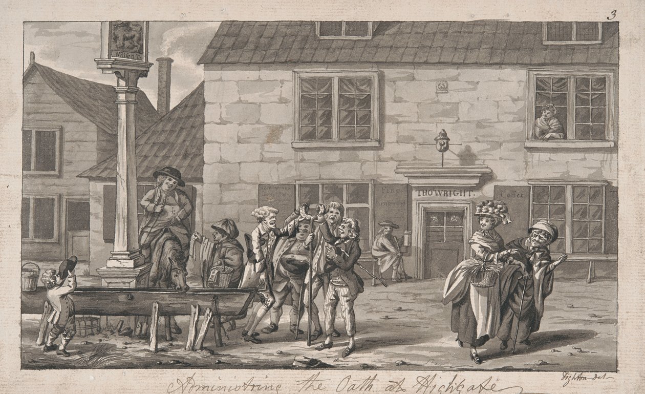 Administrere eden ved Highgate av Robert Dighton