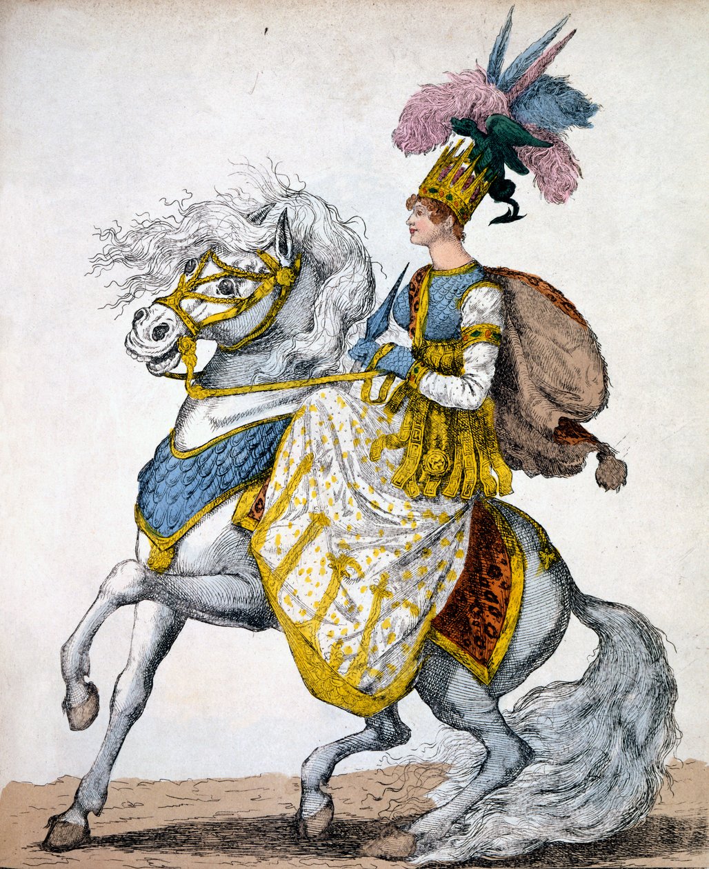 Mrs Johnston i Melodrama of Timour the Tartar, 1811 av Robert Dighton